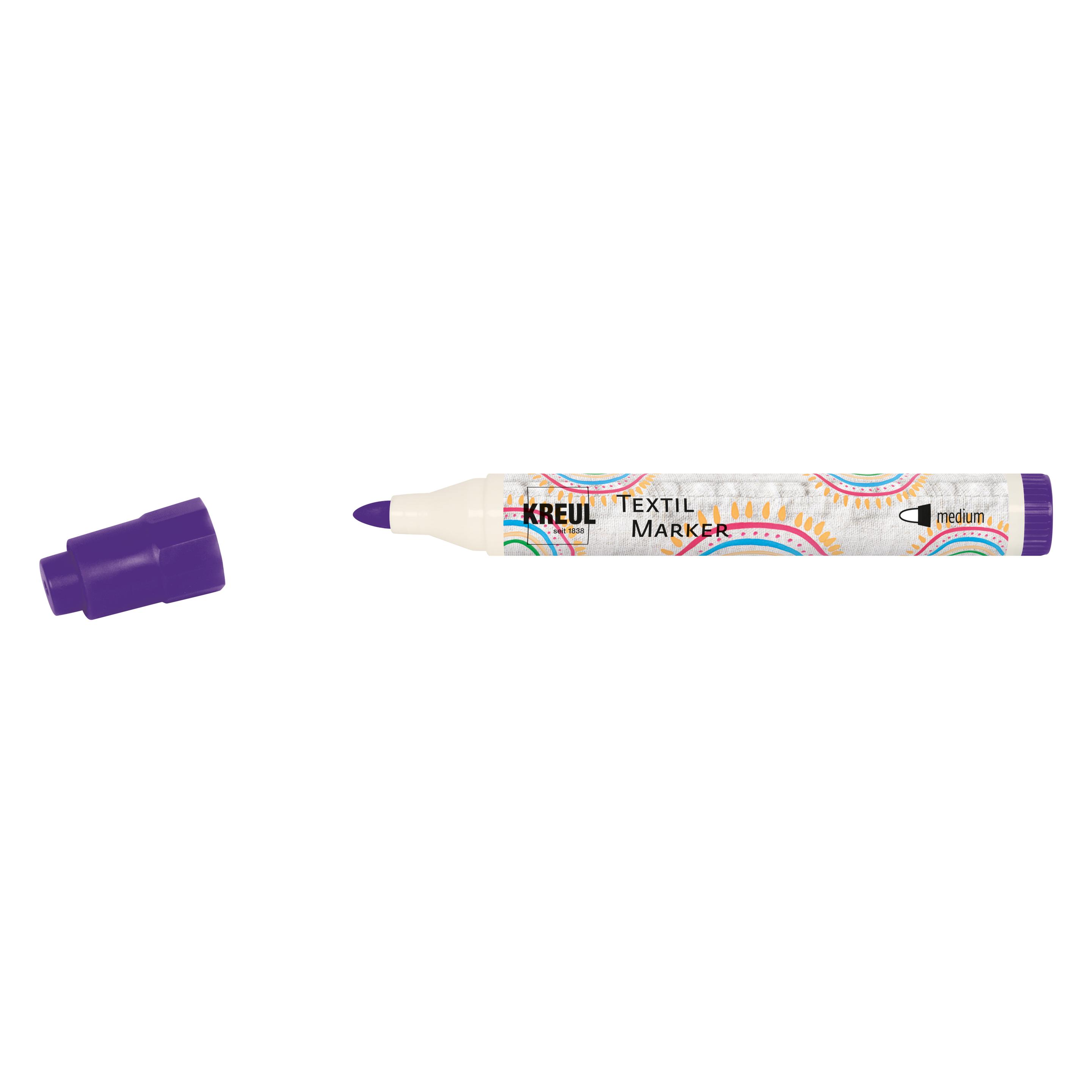 Kreul Textilmarker JAVANA "texi m"x medium", violett (1x) (90769)