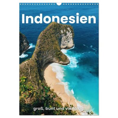 Indonesien - groß, bunt und vielfältig. (Wandkalender 2026 DIN A3 hoch), CALVENDO Monatskalender
