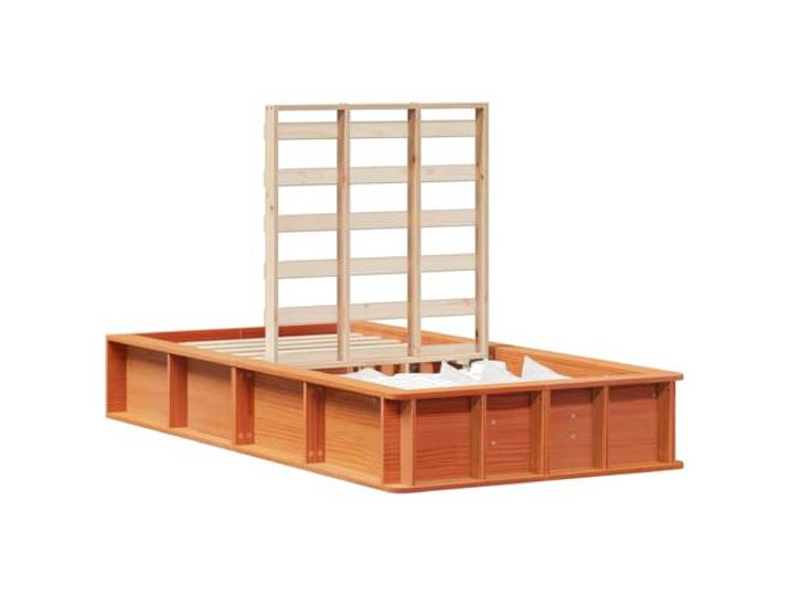 PUGYNBK Bettgestell aus Kiefernholz, massiv, 90 x 200 cm Solide Basis, modernes Design, Verwendung im Innenbereich, einfache Reinigung, Wachs-Finish