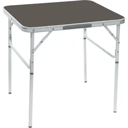 Bo-Camp Alu Campingtisch Grau 2 Stufen 70 x 60 cm