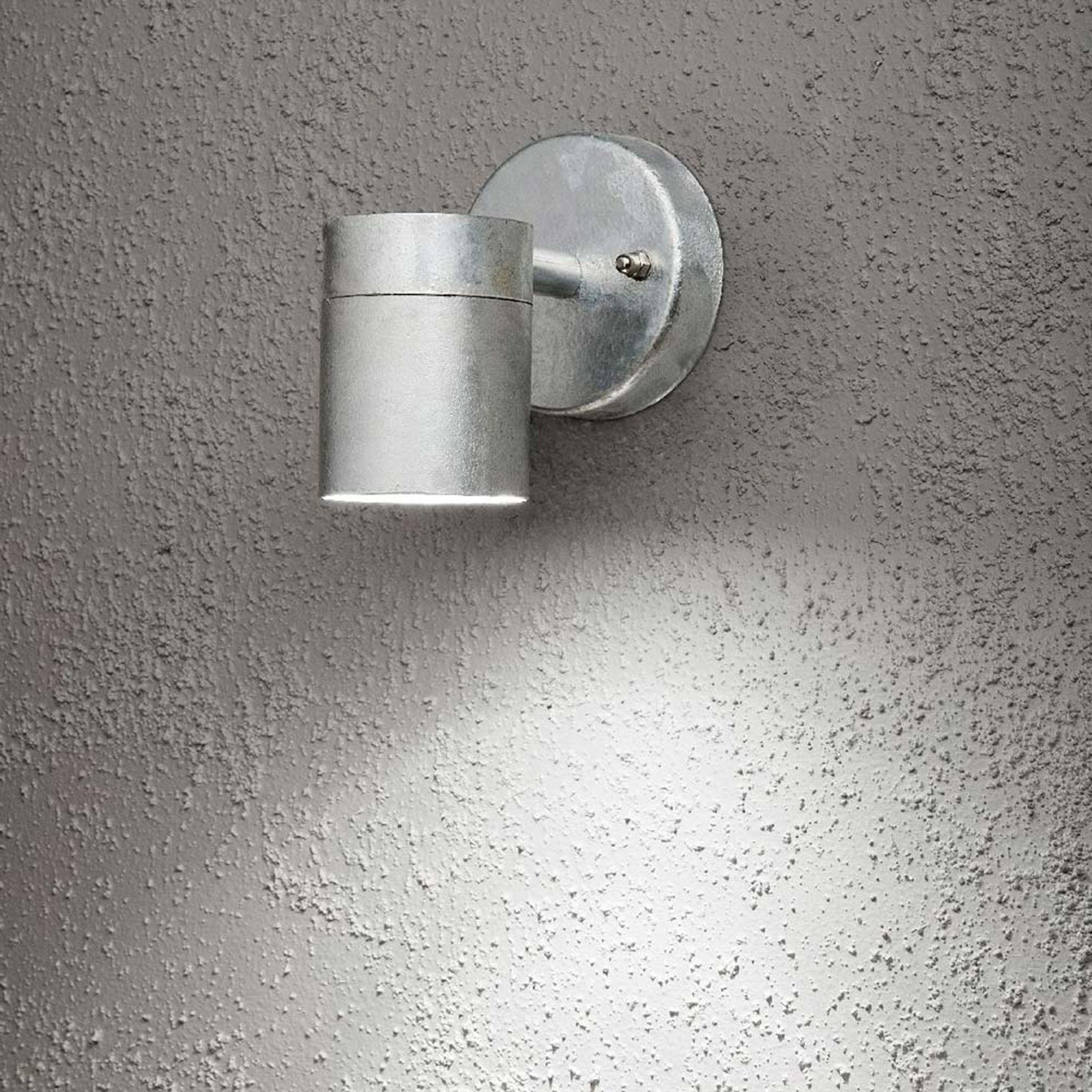 Konstsmide Wandspot Modena Downlight voor de tuin, Zinkgrijs