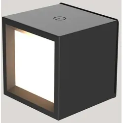 New Garden LED Wandleuchte Eckig kabellos USB schwarz