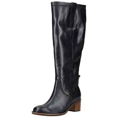 Stiefel GABOR "Gabor Stiefel Leder", Damen, Gr. 38, notte, Leder, Schuhe Stiefel