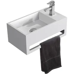 Mineralguss Waschbecken für Gästebadezimmer, Oberfläche: Matt