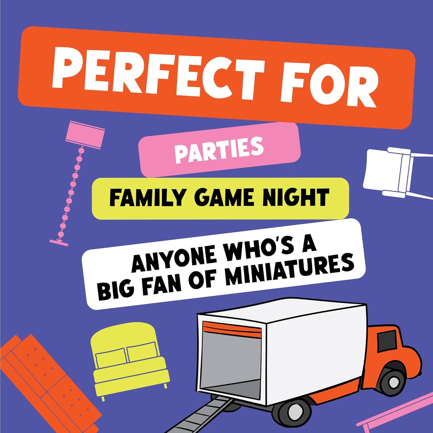 Giants Moving Tiny Furniture - Co-operative Dexterity Game for Families by Exploding Kittens