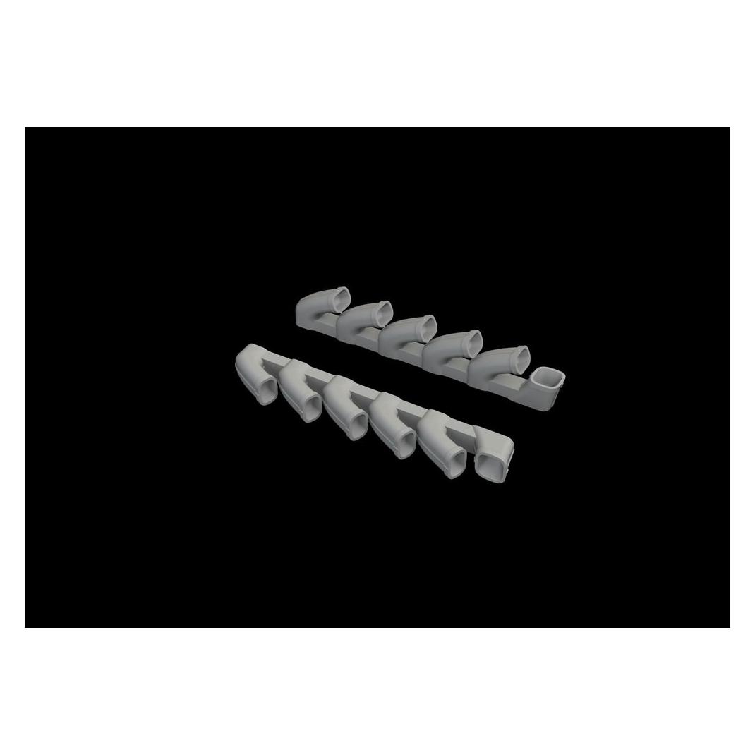 Eduard Il-2 exhaust stacks for Tamiya (648588)