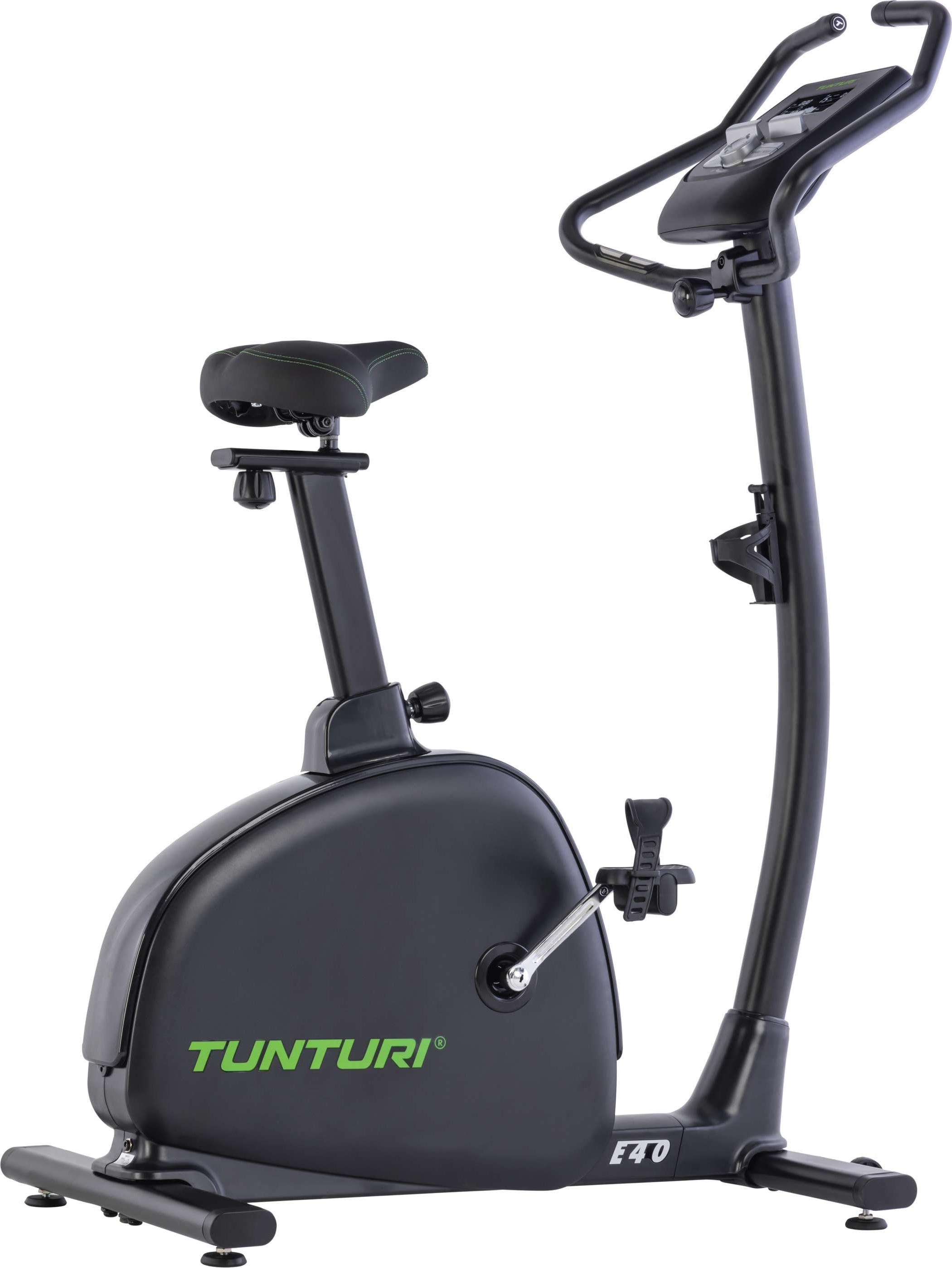 Tunturi Signature E40 Heimtrainer - Fitnessfahrrad mit 25 Trainingsprogrammen - Ergometer - Bluetooth - Tiefer Einstieg - Komfort Plus Sattel