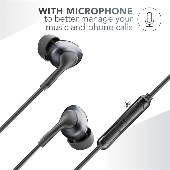 Cellular Line Auricolare Cuffia Auinearmstypec2k-nero