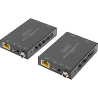 HDMI Extender Set 4K/60Hz, 70 Meter, HDMI Verlängerung schwarz, Sendeeinheit + Empfängereinheit