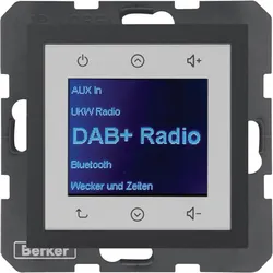 Berker 30841606 Radio Touch UP DAB+, Bluetooth B.x anthrazit