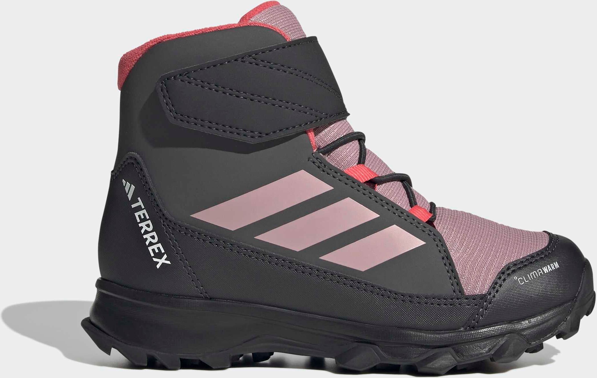 Winterboots ADIDAS TERREX "SNOW CF CLIMAWARM KINDER", Kinder, Gr. 40, rosa (magic mauve, magic mauve, grau six), Synthetik, Textil, Schuhe Winterboots, Winterboots magic mauve, magic mauve, grau six 40
