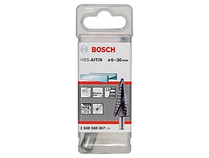 Bosch Accessories 2608588064 Fraise étagée queue 3 pans Longueur 50 mm Exécution HSS-AlTIN