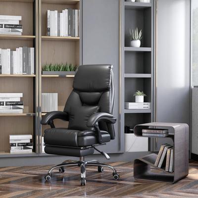 Vinsetto Kneading Massage Office Chair, Reclining Executive Office Chair, PU Leather High Back Computer Chair Black