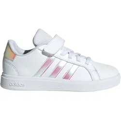 adidas Grand Court 2.0 Sneaker Kinder IE3851 - cloud white/iridescent/cloud white 33.5