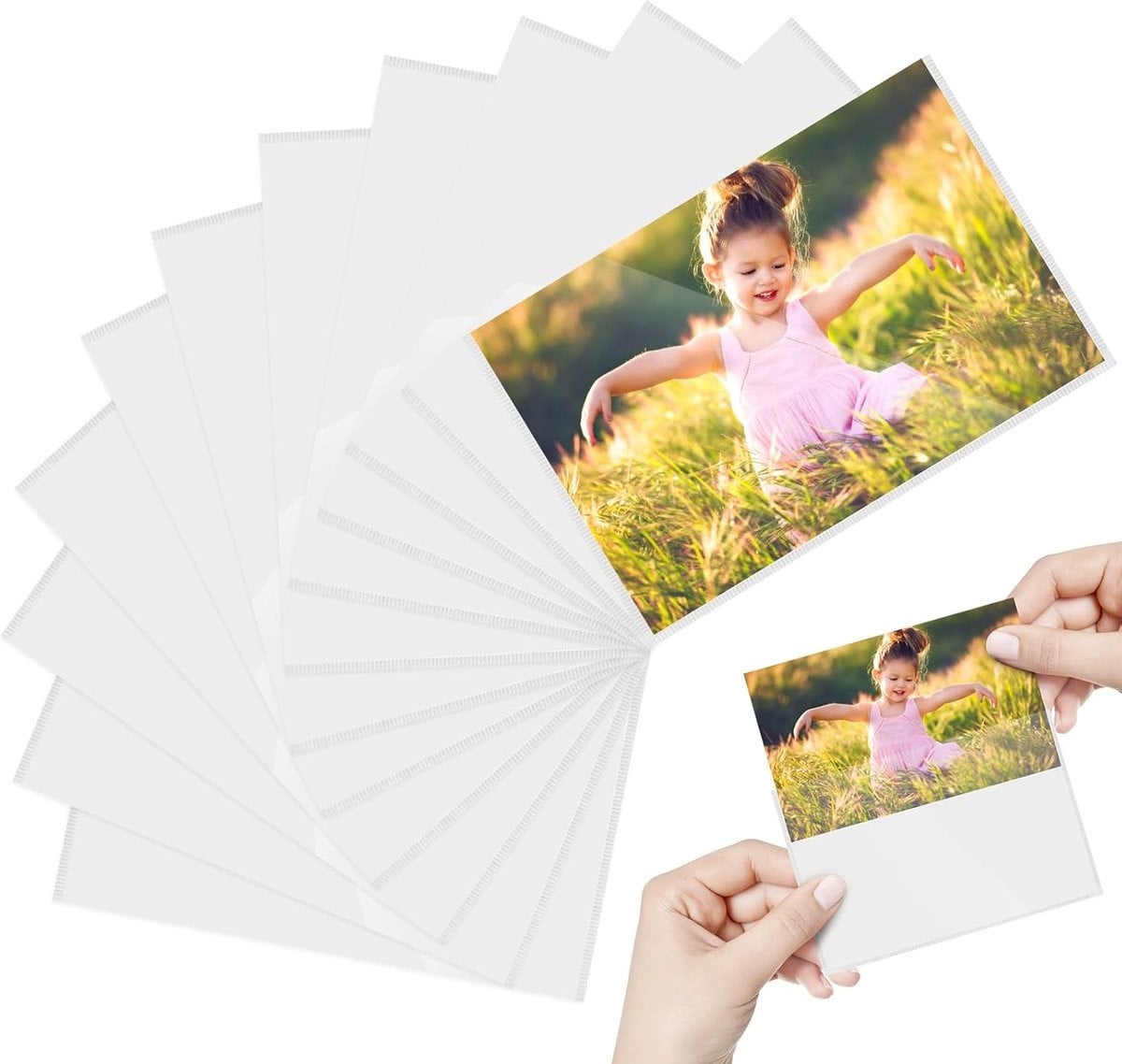 Magnetische fotolijsten voor keuken decoratie wit 10x15 cm