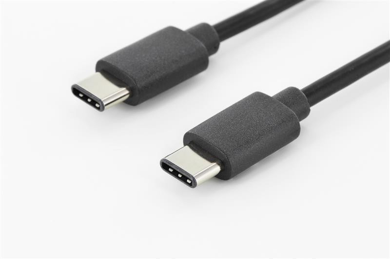 Digitus USB Type-C aansluitkabel Type C naar C, 1,8 m, High-Speed, zwart