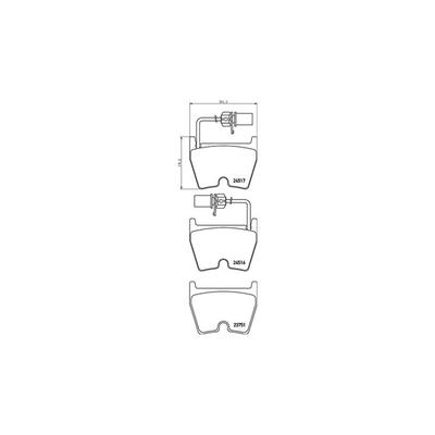 MAGNETI MARELLI Bremsbelagsatz, Scheibenbremse 363700485132 für VW