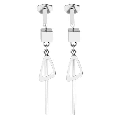Paar Ohrhänger ADELIA´S "Ohrringe – Ohrstecker aus Edelstahl", Damen, Gr. Damen, Edelstahl, silber, Ohrringe, Ein Geschenk, das Freude macht