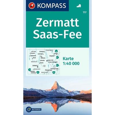 KOMPASS Wanderkarte 117 Zermatt, Saas-Fee 1:40.000, Sonstige von , KOMPASS Freytag & Berndt, 978-3-99154-179-0