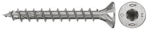 Fischer 574118 Spanplattenschraube 4.5mm 35mm TX rostfreier Stahl 200St.