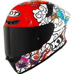 KYT TT-Revo Sushi Time, Integralhelm - Rot/Weiß/Blau - XXL