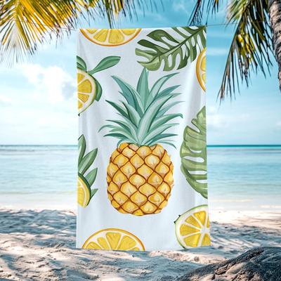 JML "Palm leaves Lemon Pineapple Dolphin Flamingo Conch Beach Towel 30"" X 60"""