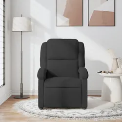vidaXL Massagesessel Schwarz Samt