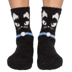 PJ Salvage Fun Sock Schwarz gemustert Polyester One Size Damen
