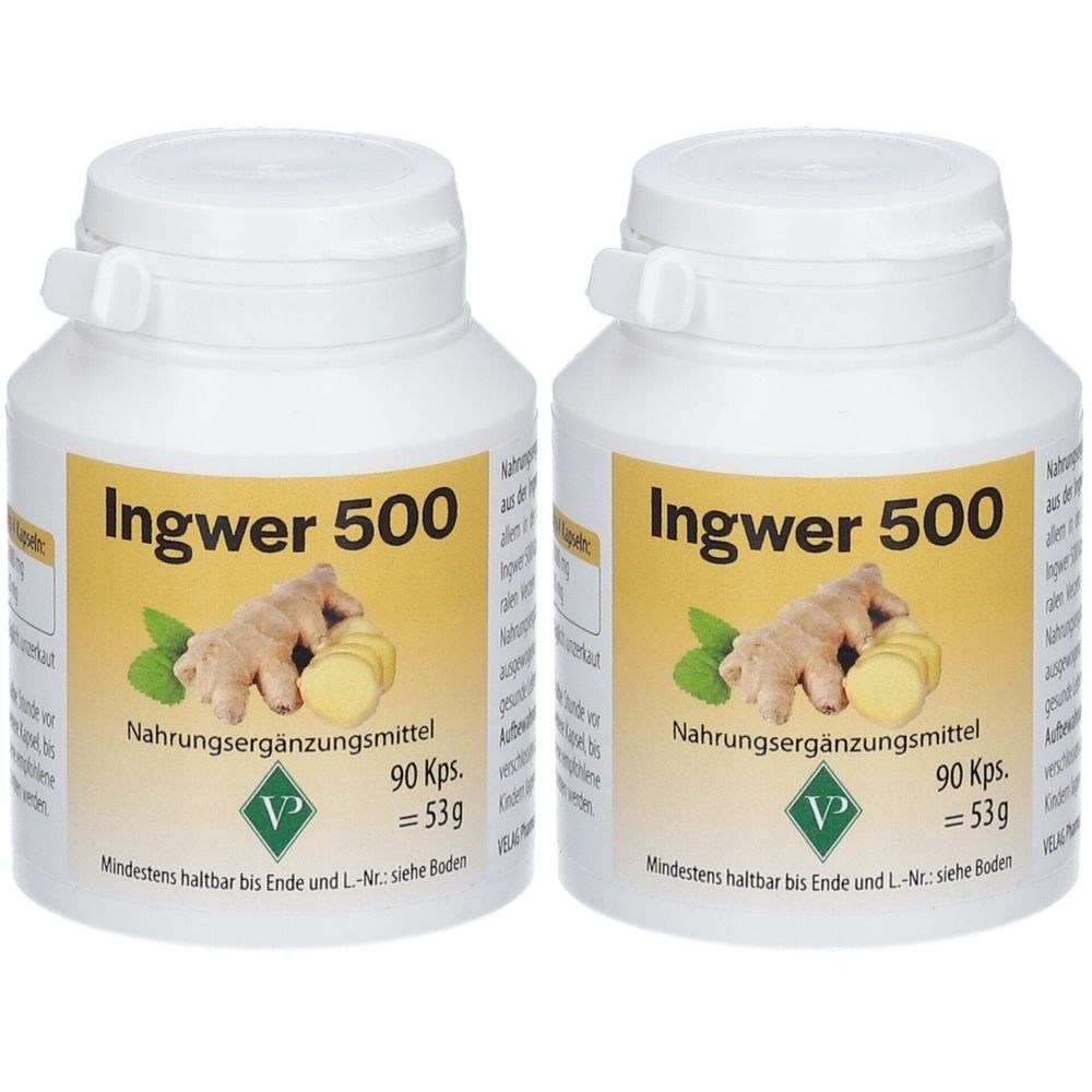 Ingwer 500 Kapseln x2 2x90 St