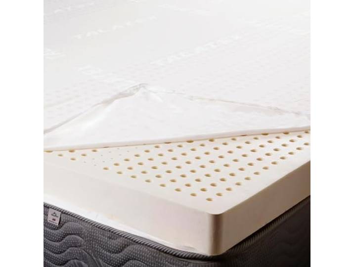 Talatex Naturlatex Topper, atmungsaktiver Rutschfester Bezug, langlebig, optimale Wirbelsäulenunterstützung, verbessert den Komfort Alter Matratzen. (Queen-5cm（160 x 200 x 5cm）)