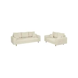 S-STYLE Polstergarnitur 3+2  Trygve ¦ beige ¦ Maße (cm): B: 210 H: 81