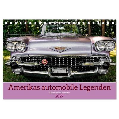 Amerikas automobile Legenden (Tischkalender 2027 DIN A5 quer), CALVENDO Monatskalender