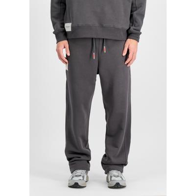 Jogginghose ALPHA INDUSTRIES "Studio Edition Jogger", Herren, Gr. S, Normalgrößen, grau (vintage grau), Obermaterial: 80% Baumwolle, 20% Polyester, Hosen Jogginghose