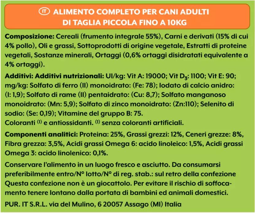 FRISKIES DD MINI MENU' POLLO E VERDURE 1,5KG
