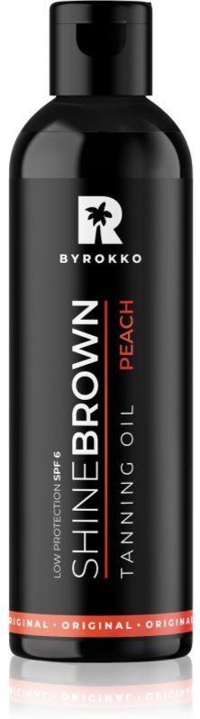 BYROKKO Shine Brown Peach Schutzöl zur Förderung der Bräunung SPF 6 150 ml