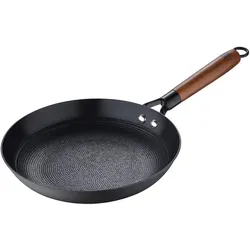 Masterpro Masterpro - Bratpfanne Ø24x4,5cm aus gepresstem Eisen mit schwarzer Keramikbeschichtung