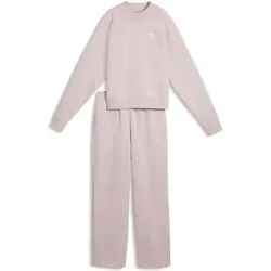 Puma Damen Freizeit / Mode Sommer GJ Anzüge Anzüge lang Da Loungewear Standard Sweat Suitt FL cl, Größe XXL in Pink Pink
