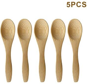 Modern Mode Marketplace Bamboo Honey Spoon Set Natural Wooden Teaspoons For Honey Coffee And Condiments c