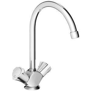 GROHE Küchenarmatur Costa Spültischbatterie, chrom, Hochdruck, 360° schwenkbar