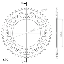 Supersprox Stealth-Kettenrad 530 48Z (Silber)
