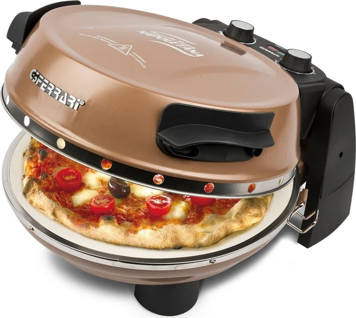 G3Ferrari Pizzaofen Napoletana (kupfer, 1.200 Watt, für Pizza Ø 31cm, 2 Steine)
