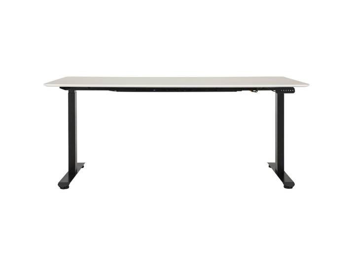 Schreibtisch Lario weiss/schwarz MDF Höhenverstellbar B 180 T 80 cm
