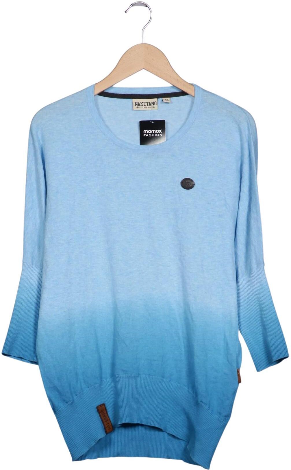 Naketano Damen Pullover, Hellblau, Gr. M, Baumwolle - Second Hand