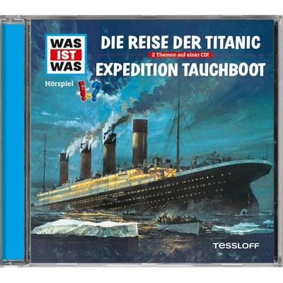 WAS IST WAS Hörspiel-CD: Die Reise der Titanic/ Expedition Tauchboot - Manfred Baur, CD, 9783788643348