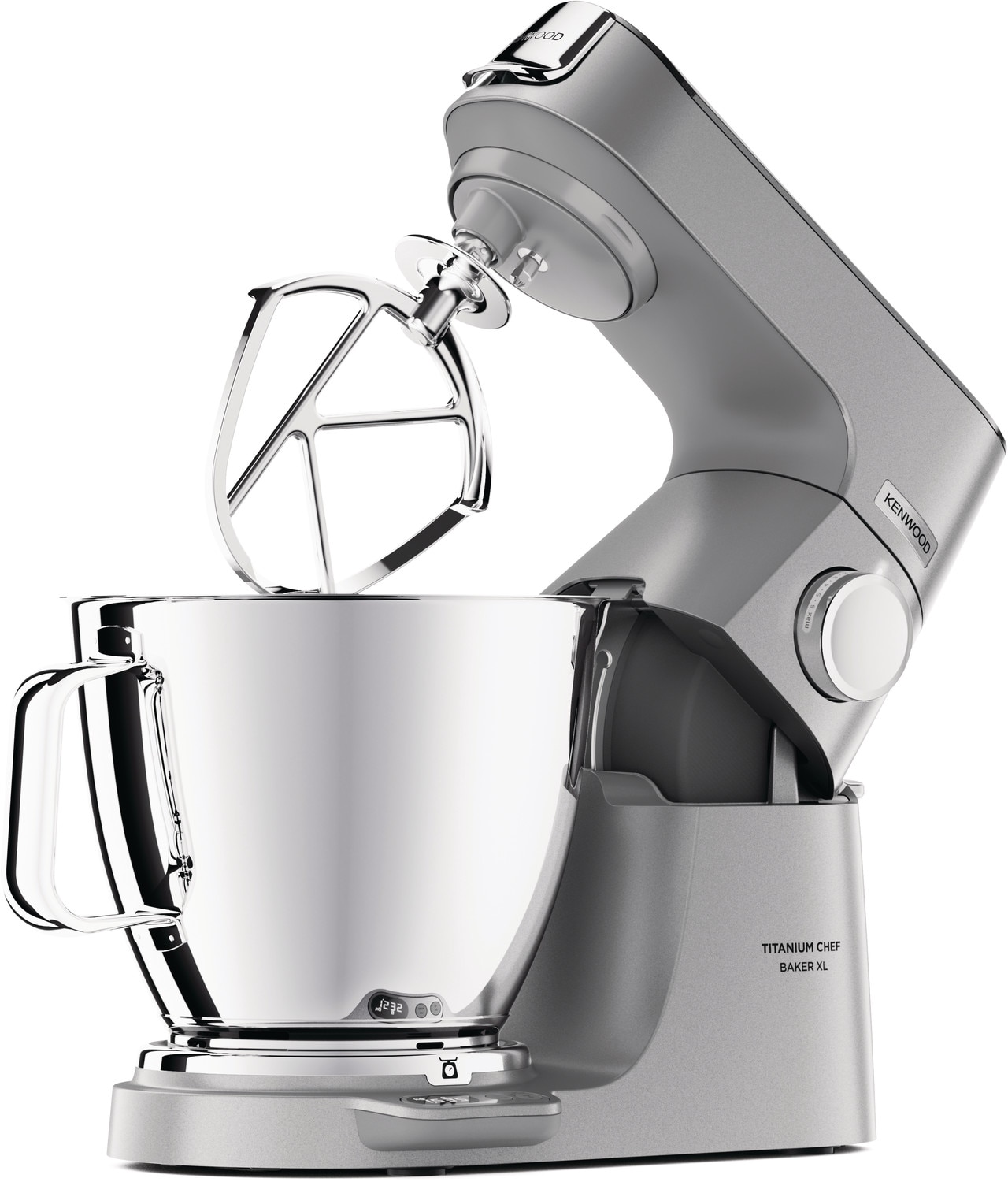 xKenwood Haushaltsgeräte Kenwood KVL85.004SI Titanium Chef Baker Küchenmaschine XL 1.200W silber