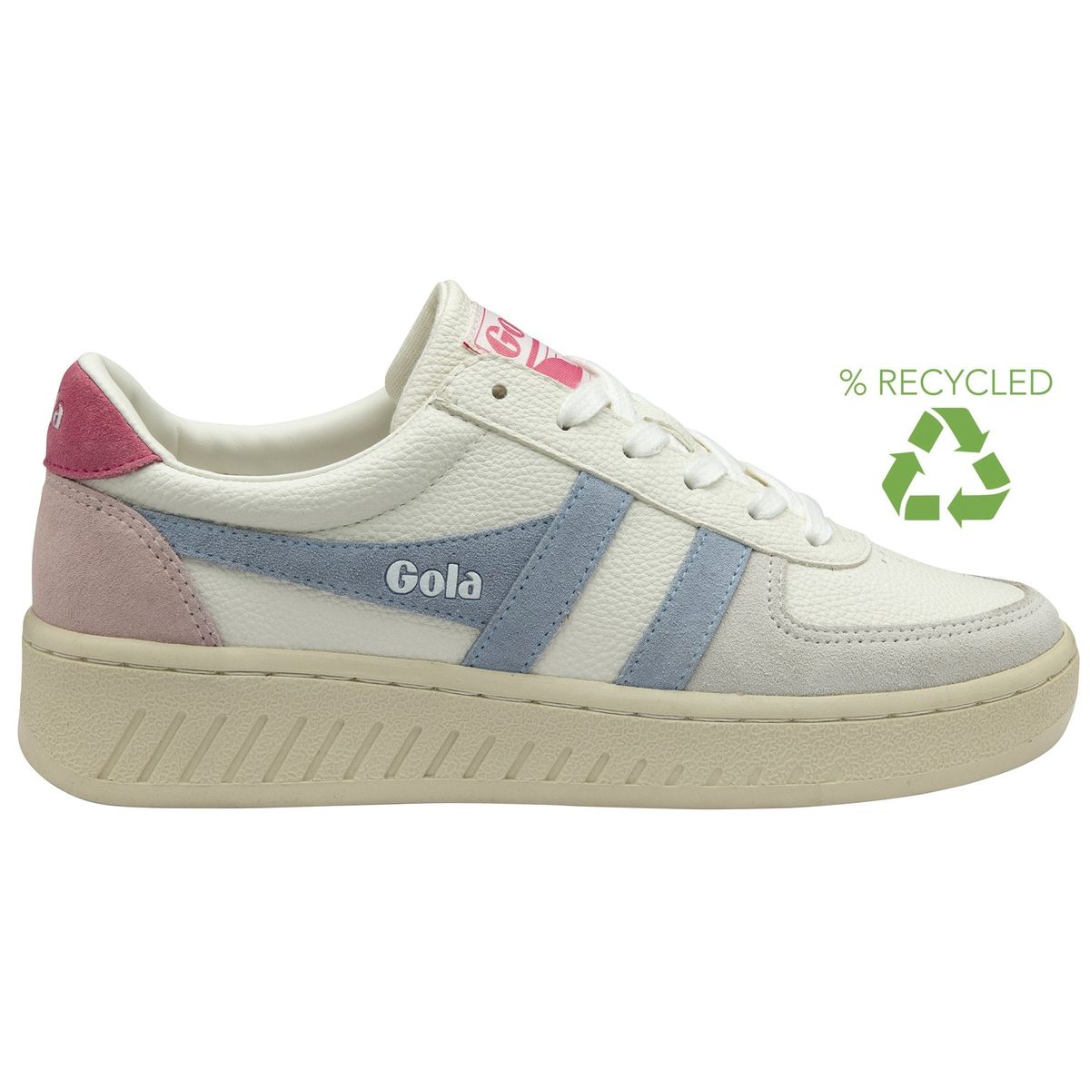Gola Grandslam Trident Sneaker Women white/air/fluro pink (LK) 39 CLA415-LK-39-whiteairfluropink