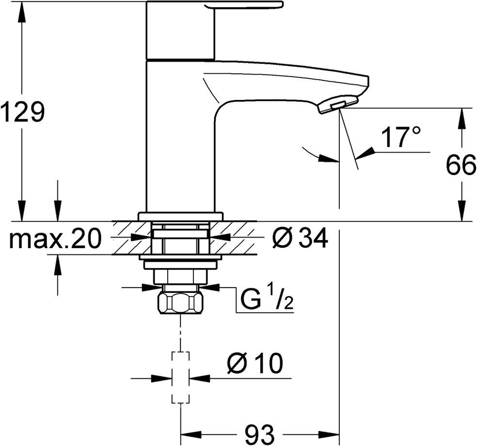 Grohe Eurostyle C Standventil