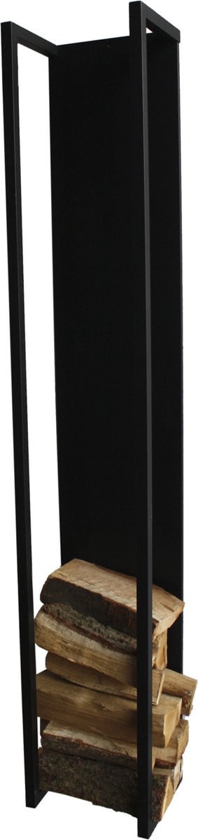 Spinder Design Cubic Fire houtopslag - Zwart - Staal