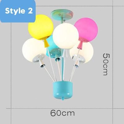 Inspire Essentials Kids Balloon Chandelier Wooden Ceiling Light For Bedroom And Playroom Decor 5 cool Light