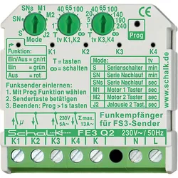 Schalk Funk-Empfängerschalter UP 4-Kanal FE3 Q2